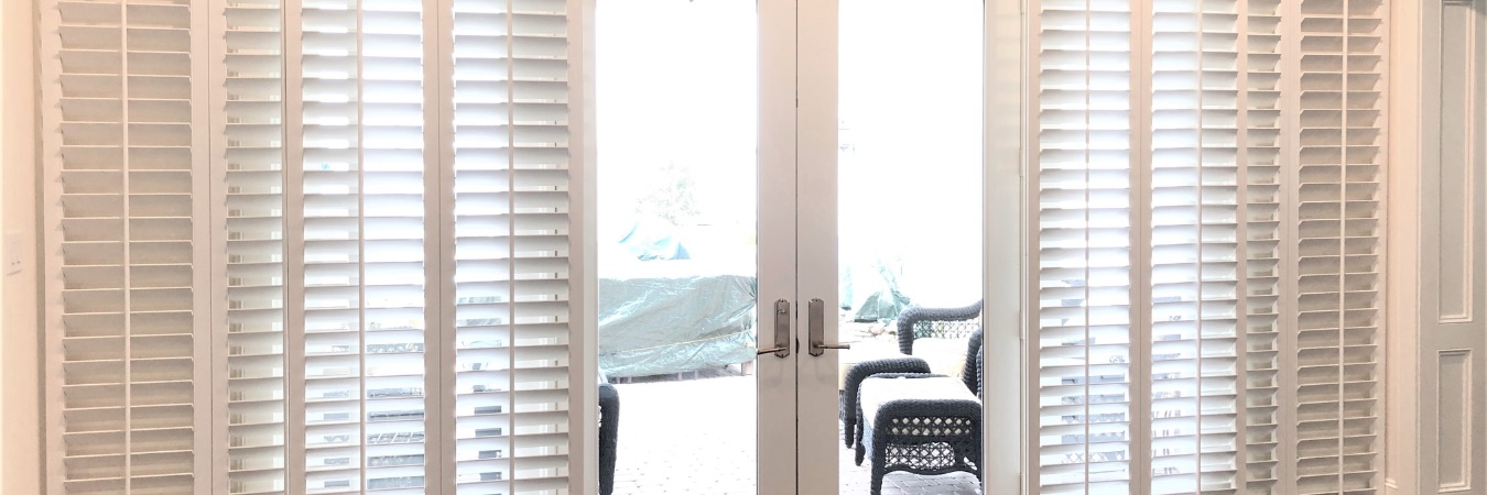 Sliding door shutters in Raleigh