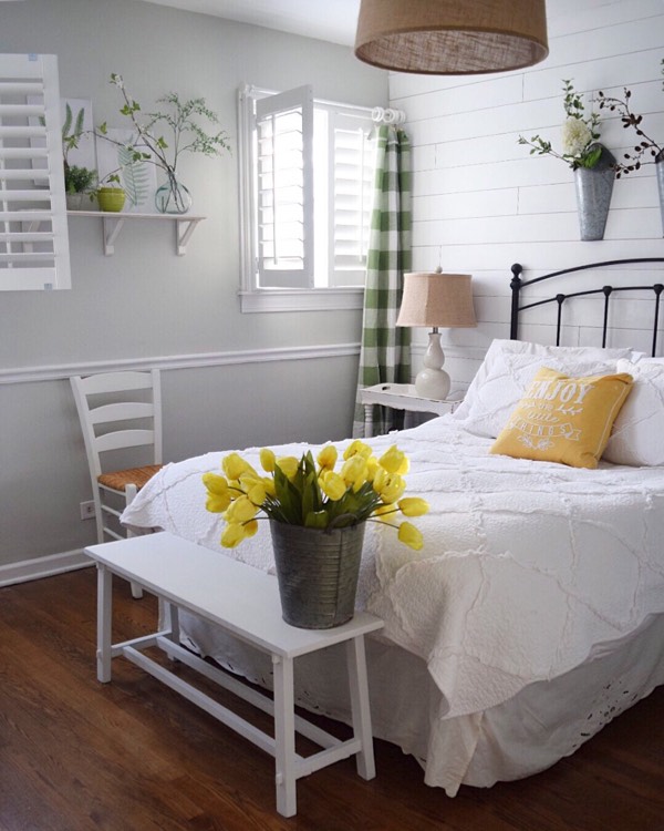 Raleigh cottage bedroom shutters