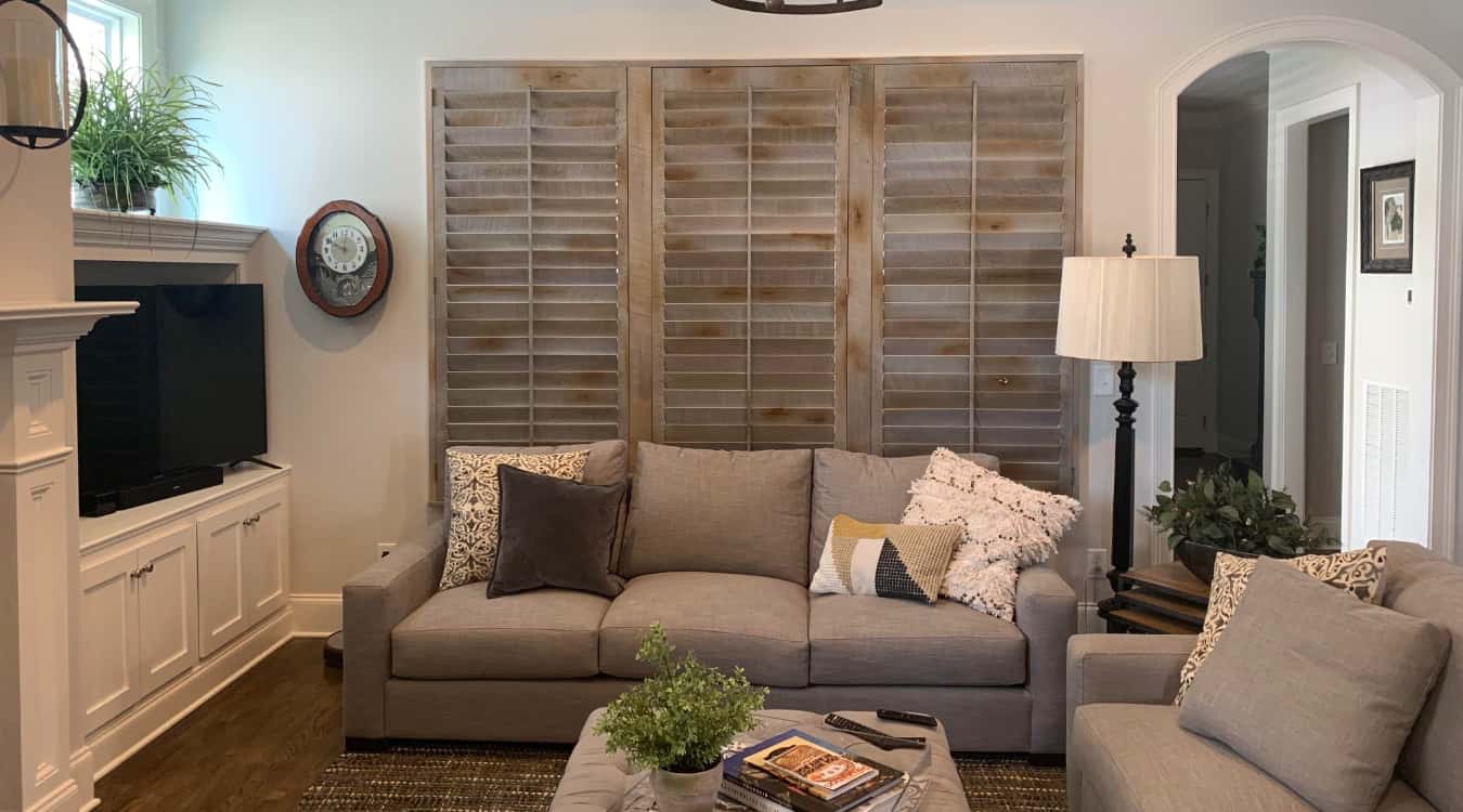 Reclaimed wood shutters in Raleigh